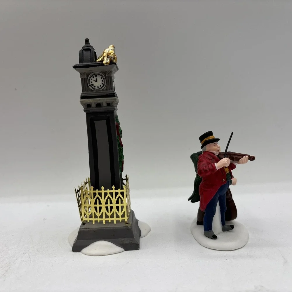 Dept 56 1995 Vintage HVC 12 Days Of Dickens Village Four Calling Birds 58379 EUC